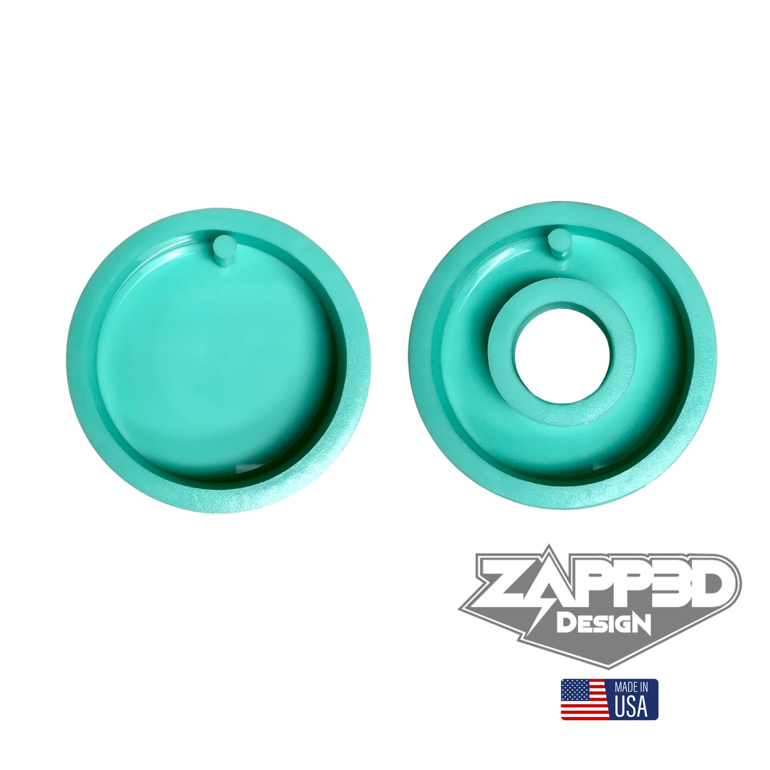 Round Ornament Mold, Donut Ornament Mold, 3/4" Deep,