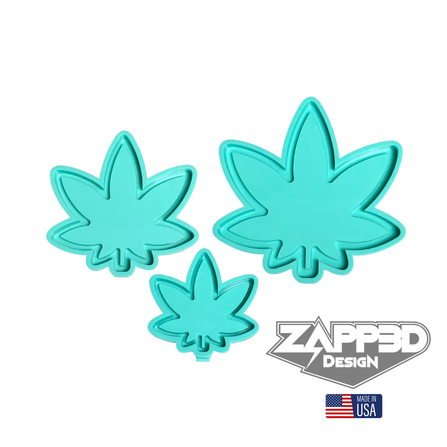 Pot Leaf Tray Mold | Sizes - 5.5", 8", 10" | Weed Tray Mold