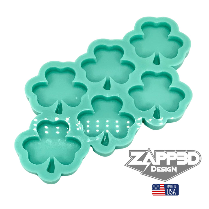 Shamrock Mold | 2"x2"x.25" | Magnet Mold, Keychain Mold, St. Patrick's Day