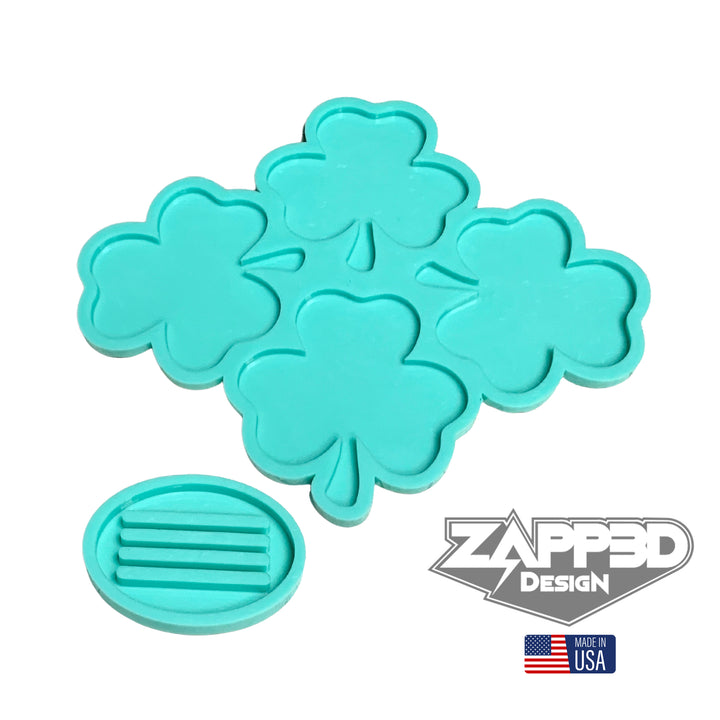 Shamrock Coaster Mold Set, St. Patrick's Day