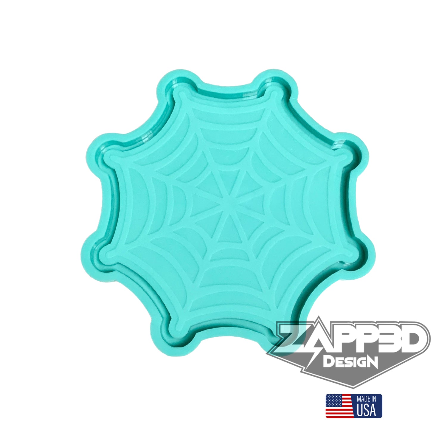 Spiderweb Tray Mold | 9” x 9” | Halloween Mold, Spooky Mold
