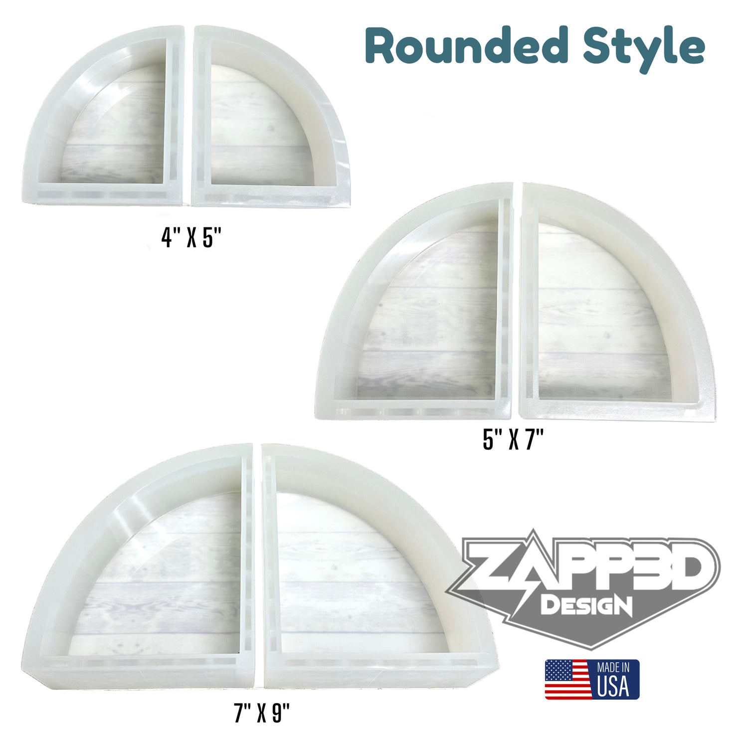 Deep ROUNDED Bookend Mold | 3 Sizes |