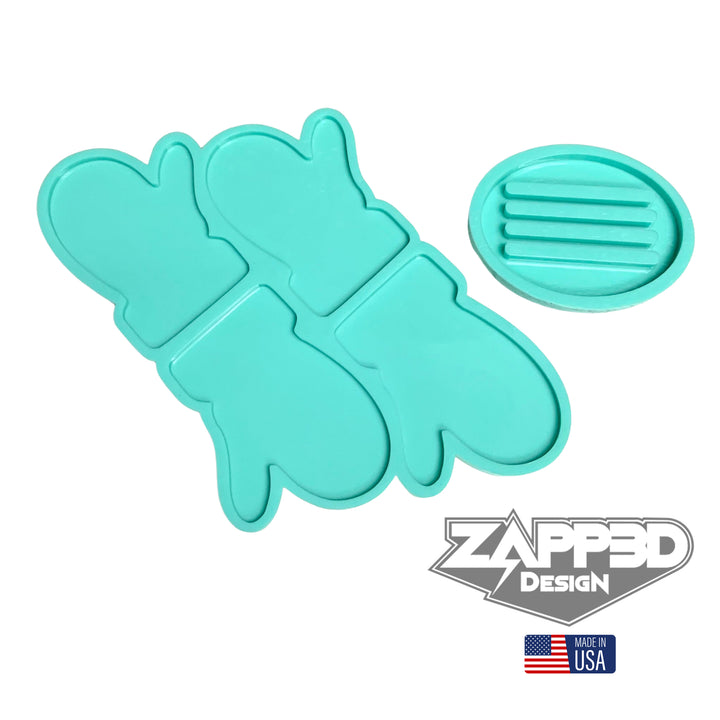 Mitten Coaster Set Mold
