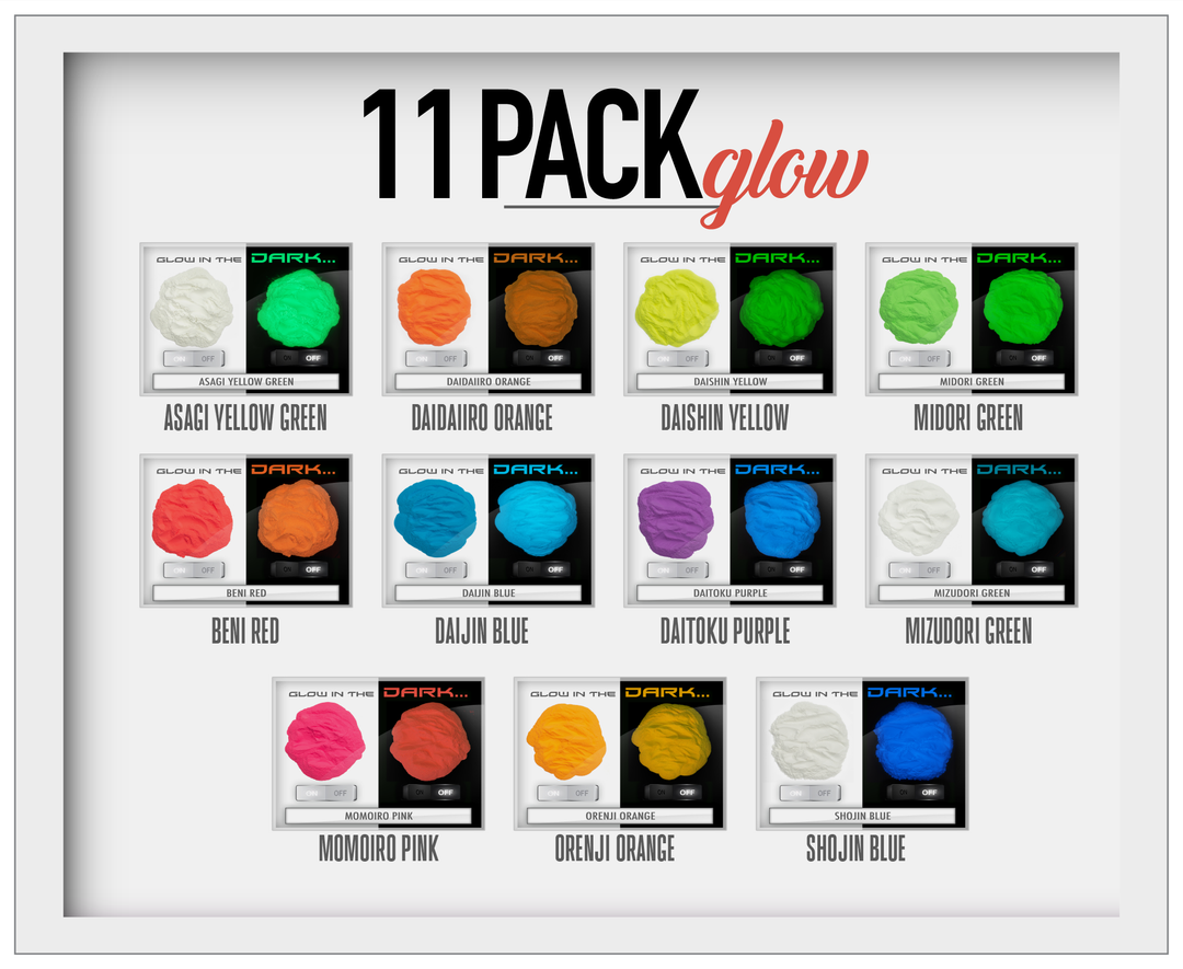Glow in the Dark Pigment Performance Pack
