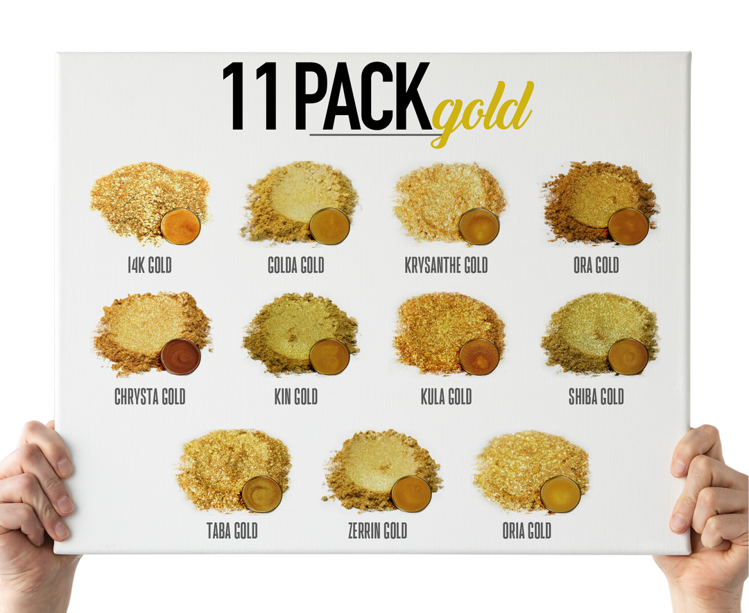 11 Color Golds Powder Variety Pack Set