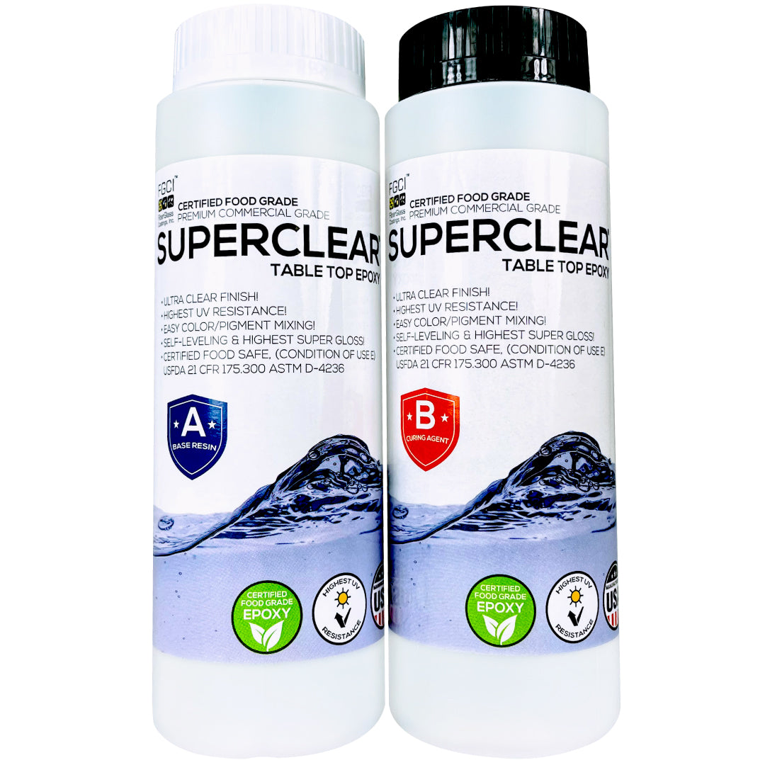 Superclear Table Top Epoxy / 4 Kit Sizes