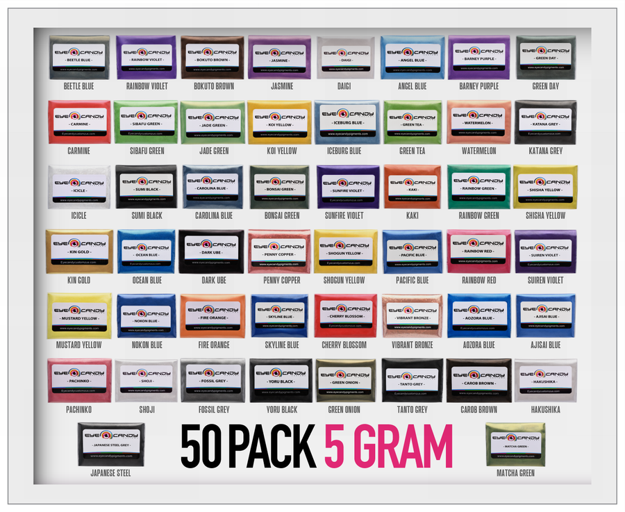 30Pack Mica Pigment Sample Sets Eye Candy Pigment