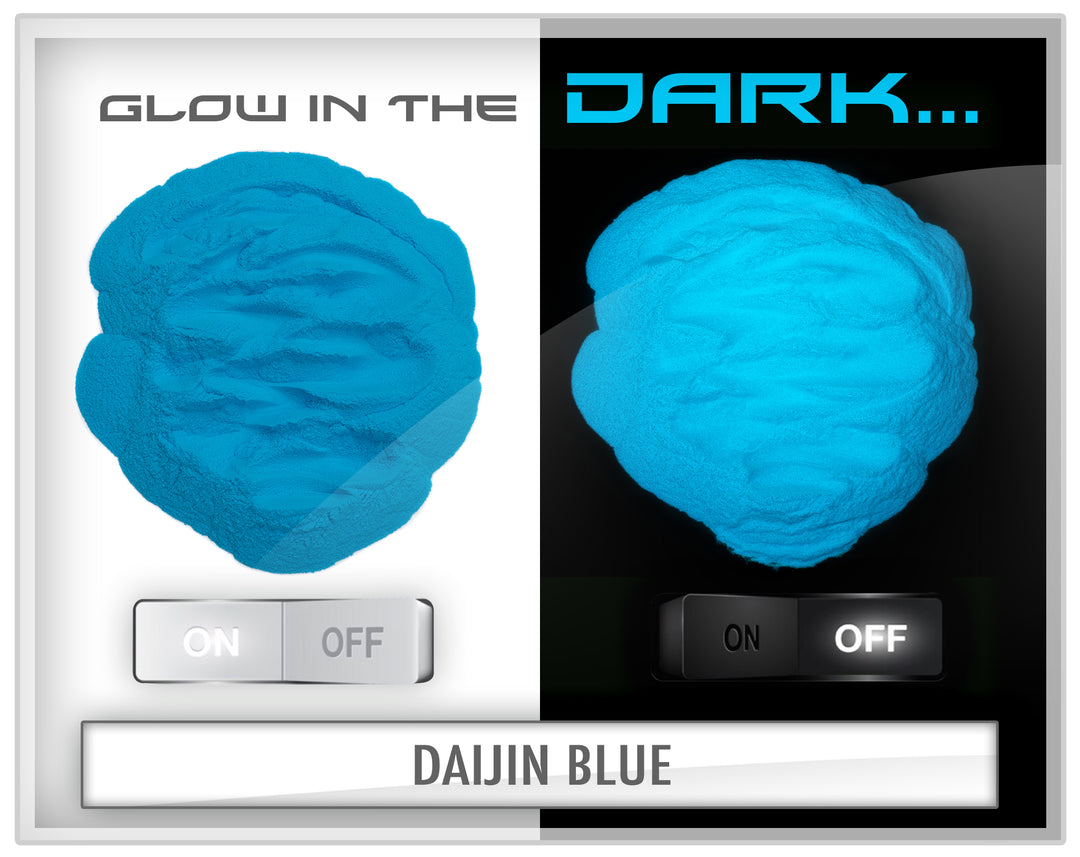 Daijin Blue - Eye Candy Pigments - Glow in the Dark - Mica Powder Pigments