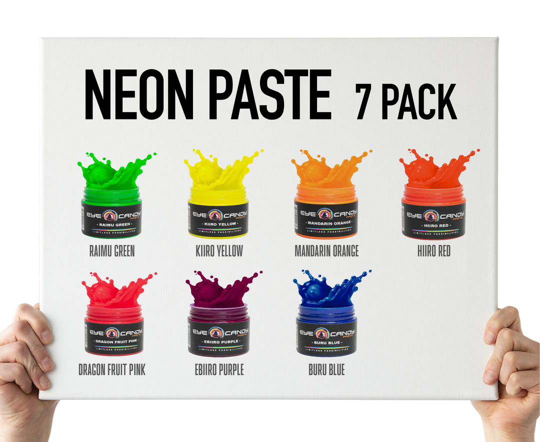 7 Color Neon Pigment Paste Set