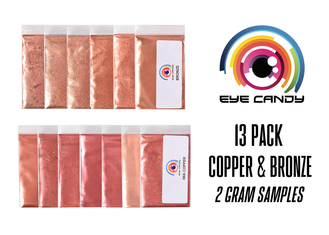 Eye Candy 13 Color Bronze Copper Set Mica Pigment Powder Multipurpose  Natural Bath Bombs, Resin, Paint, Epoxy, Soap,nail Polish,lip Balm 