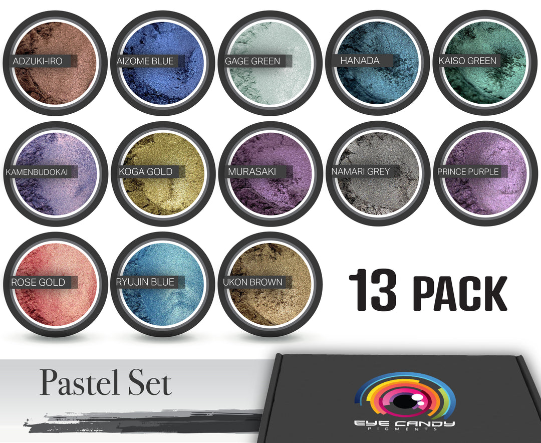 13 Color Pastel Series Pigment Powder Variety Pack
