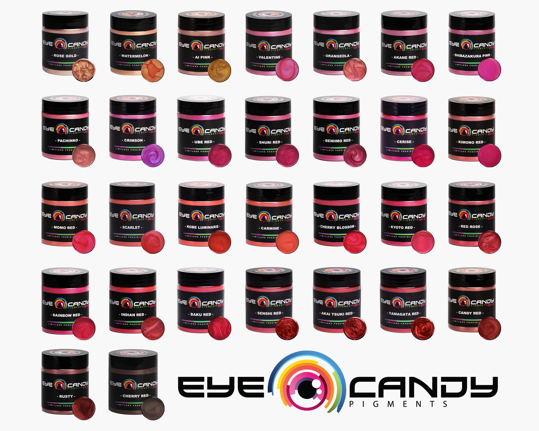 Cerise - Eye Candy Pigments - Red Mica Pigment Powders